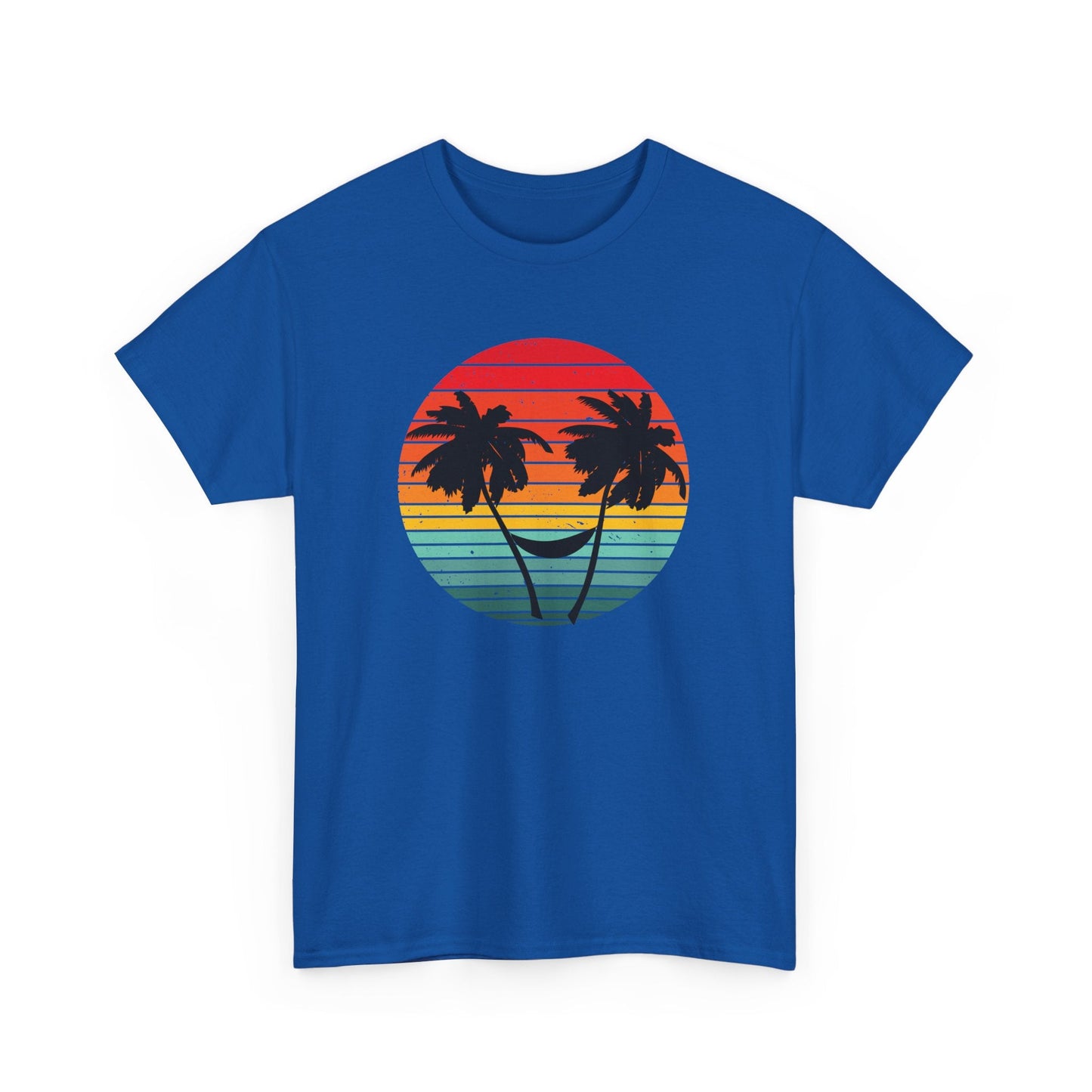 Palm Tree shirt, Beach vibes shirt, Summer tee, Retro sunset - Popbydesign