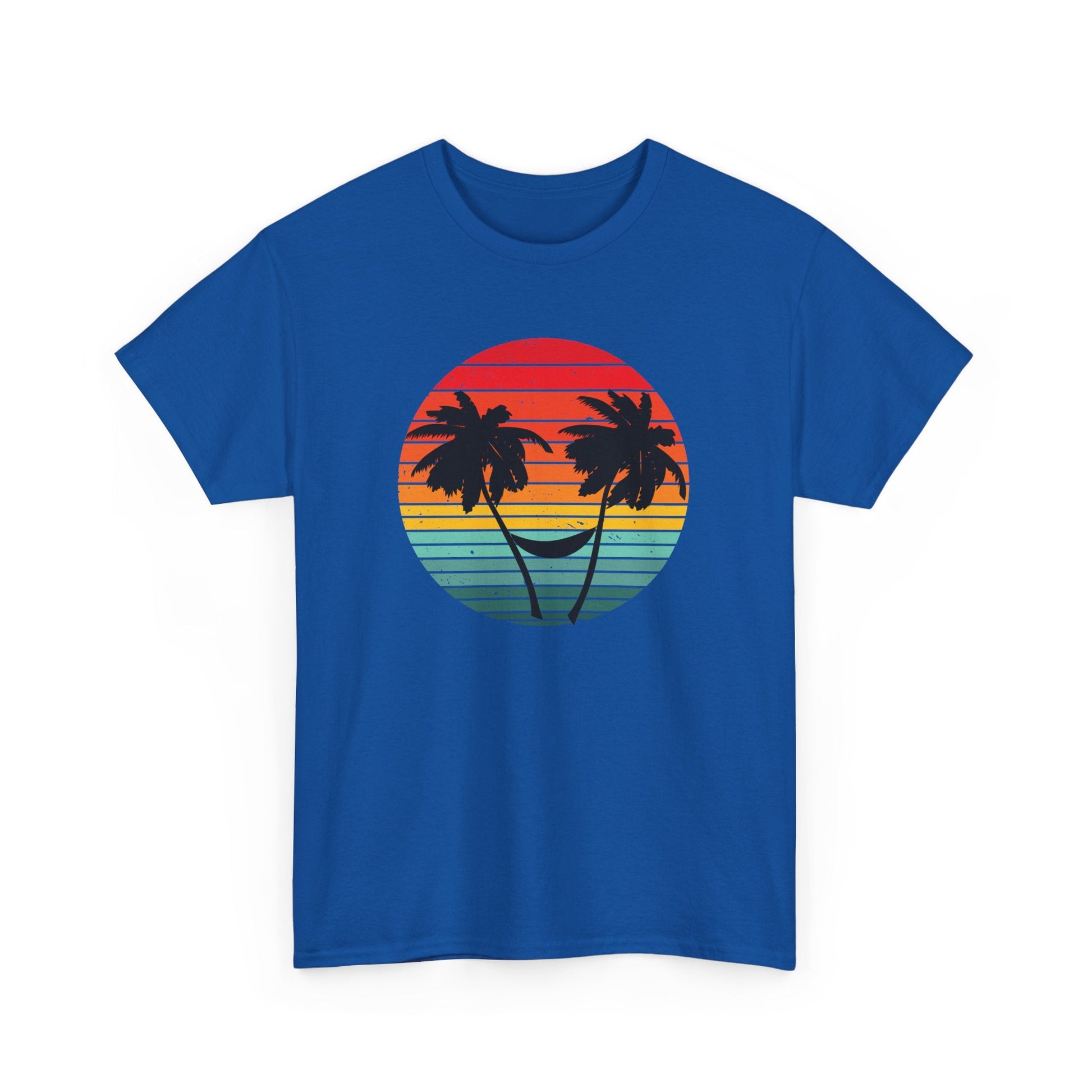 Palm Tree shirt, Beach vibes shirt, Summer tee, Retro sunset - Popbydesign