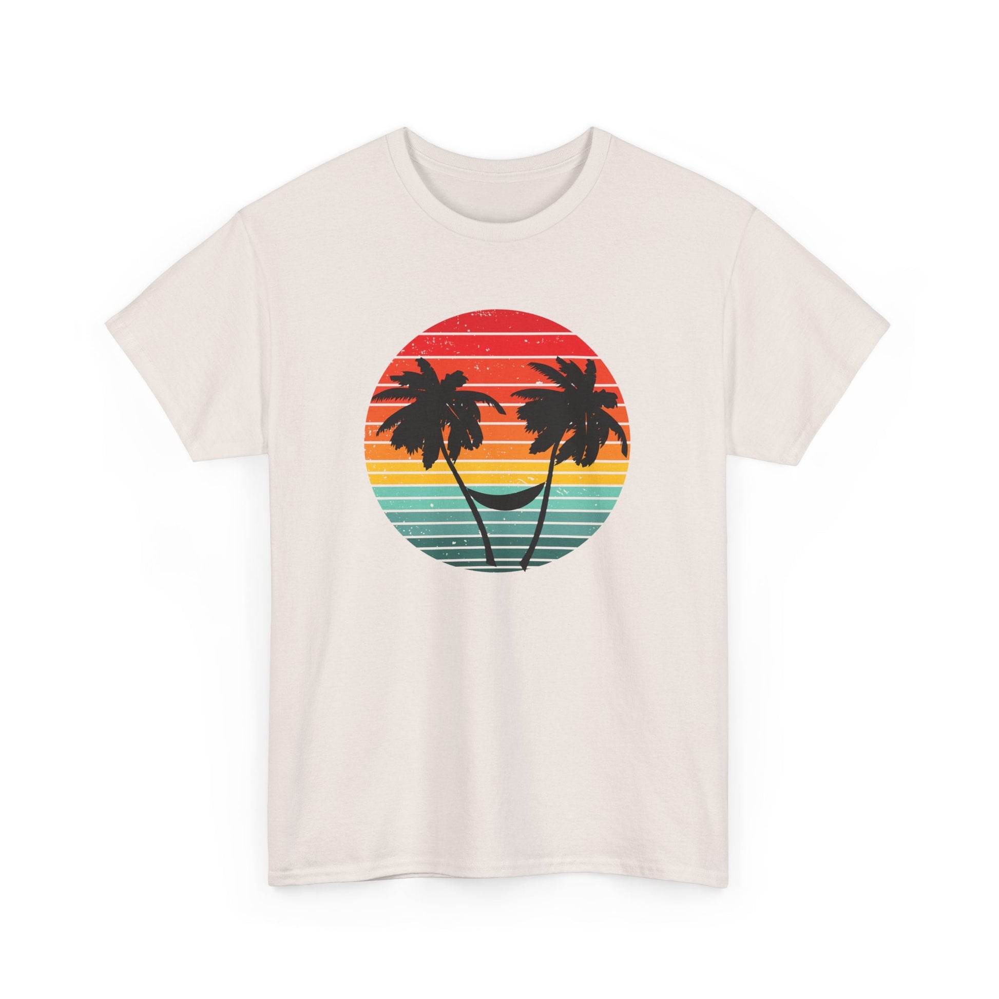 Palm Tree shirt, Beach vibes shirt, Summer tee, Retro sunset - Popbydesign
