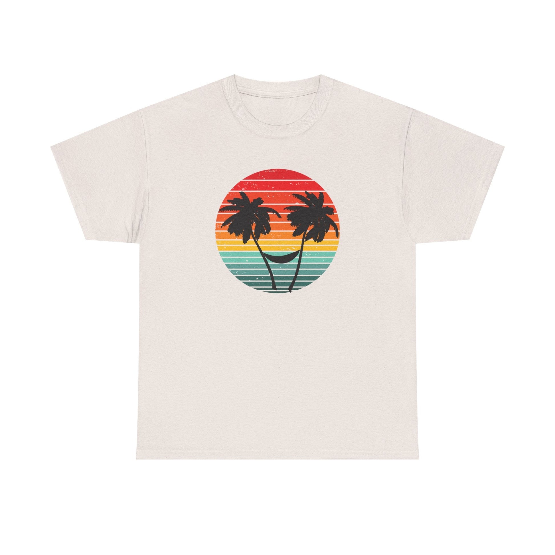 Palm Tree shirt, Beach vibes shirt, Summer tee, Retro sunset - Popbydesign
