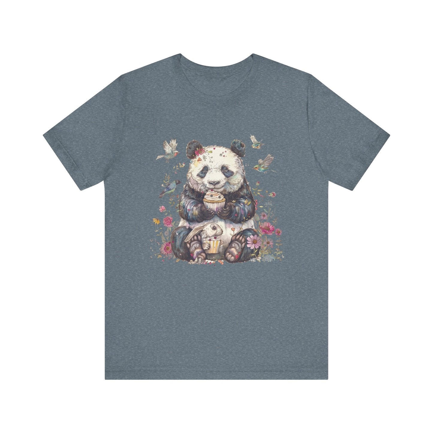 Panda Lover Shirt, Cute Panda Eating Cupcake Shirt - Popbydesign