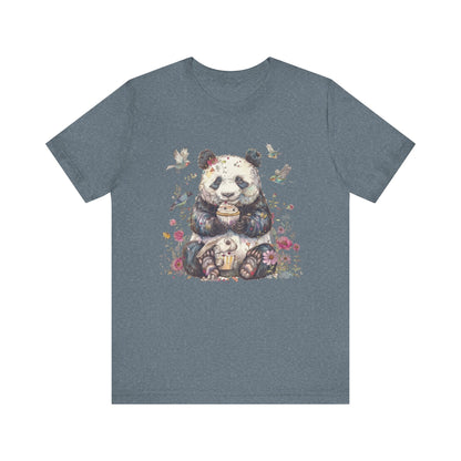 Panda Lover Shirt, Cute Panda Eating Cupcake Shirt - Popbydesign