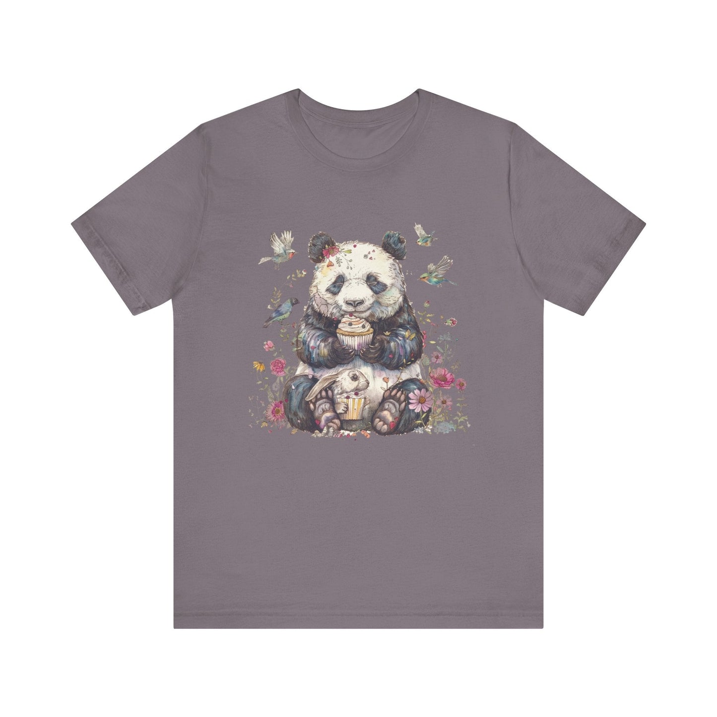 Panda Lover Shirt, Cute Panda Eating Cupcake Shirt - Popbydesign
