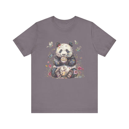 Panda Lover Shirt, Cute Panda Eating Cupcake Shirt - Popbydesign
