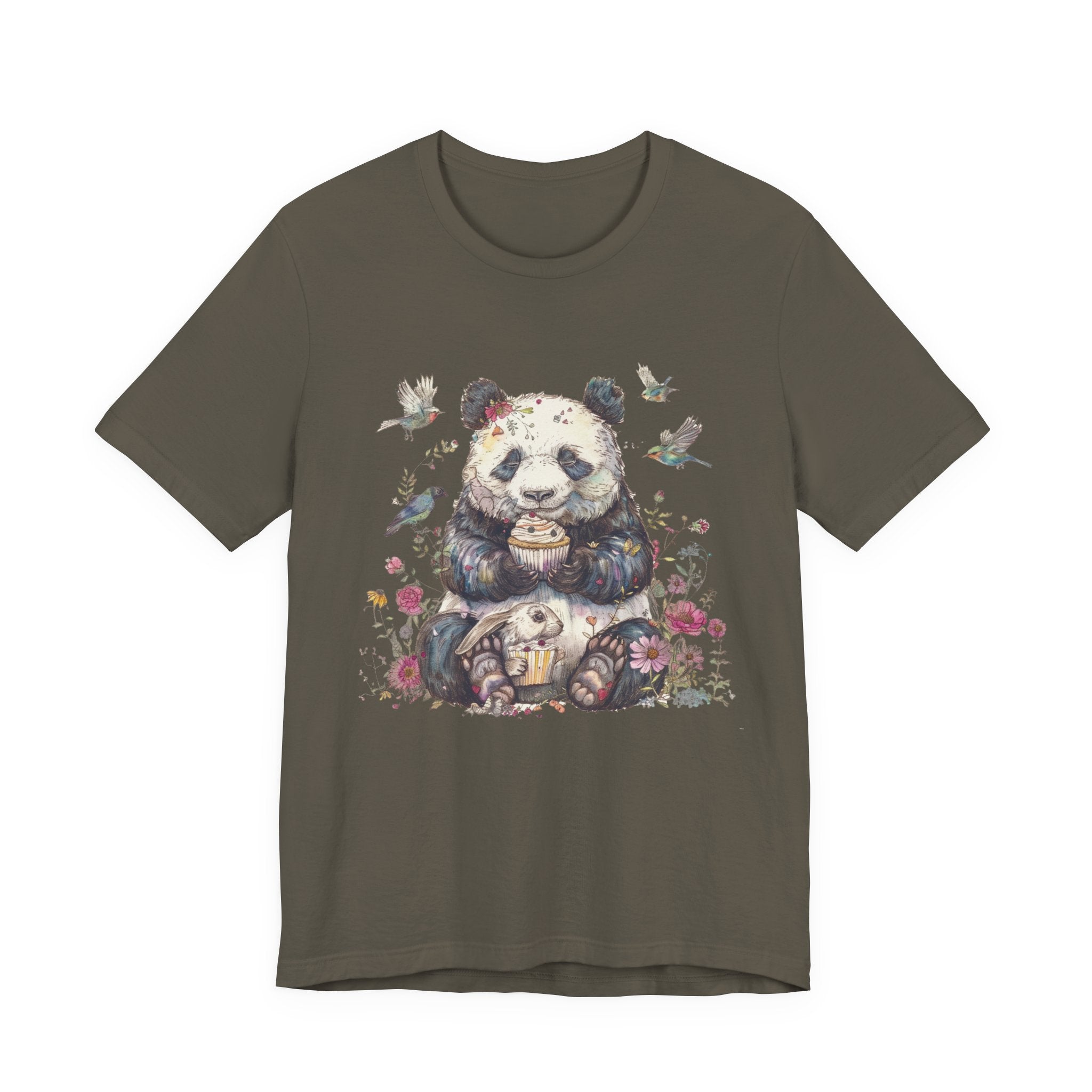 Panda Lover Shirt, Cute Panda Eating Cupcake Shirt by PopCultureByDesign36