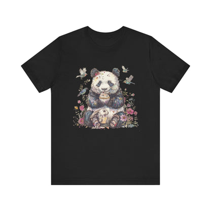 Panda Lover Shirt, Cute Panda Eating Cupcake Shirt - Popbydesign