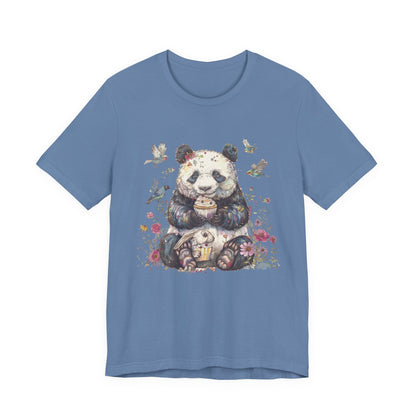 Panda Lover Shirt, Cute Panda Eating Cupcake Shirt - Popbydesign
