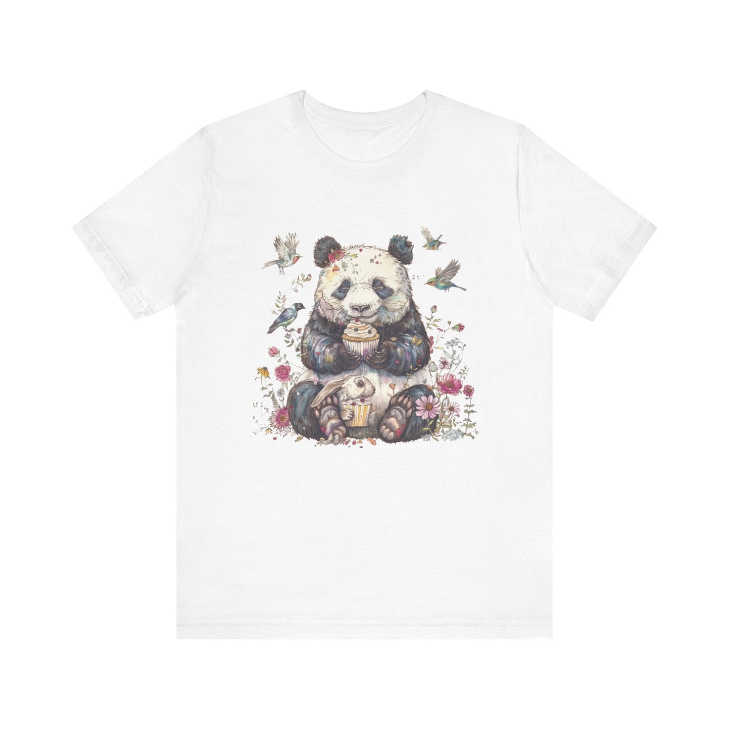Panda Lover Shirt, Cute Panda Eating Cupcake Shirt - Popbydesign