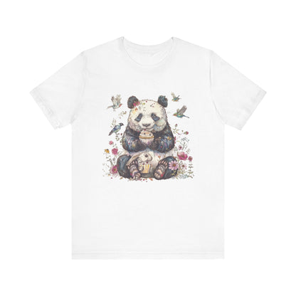 Panda Lover Shirt, Cute Panda Eating Cupcake Shirt - Popbydesign