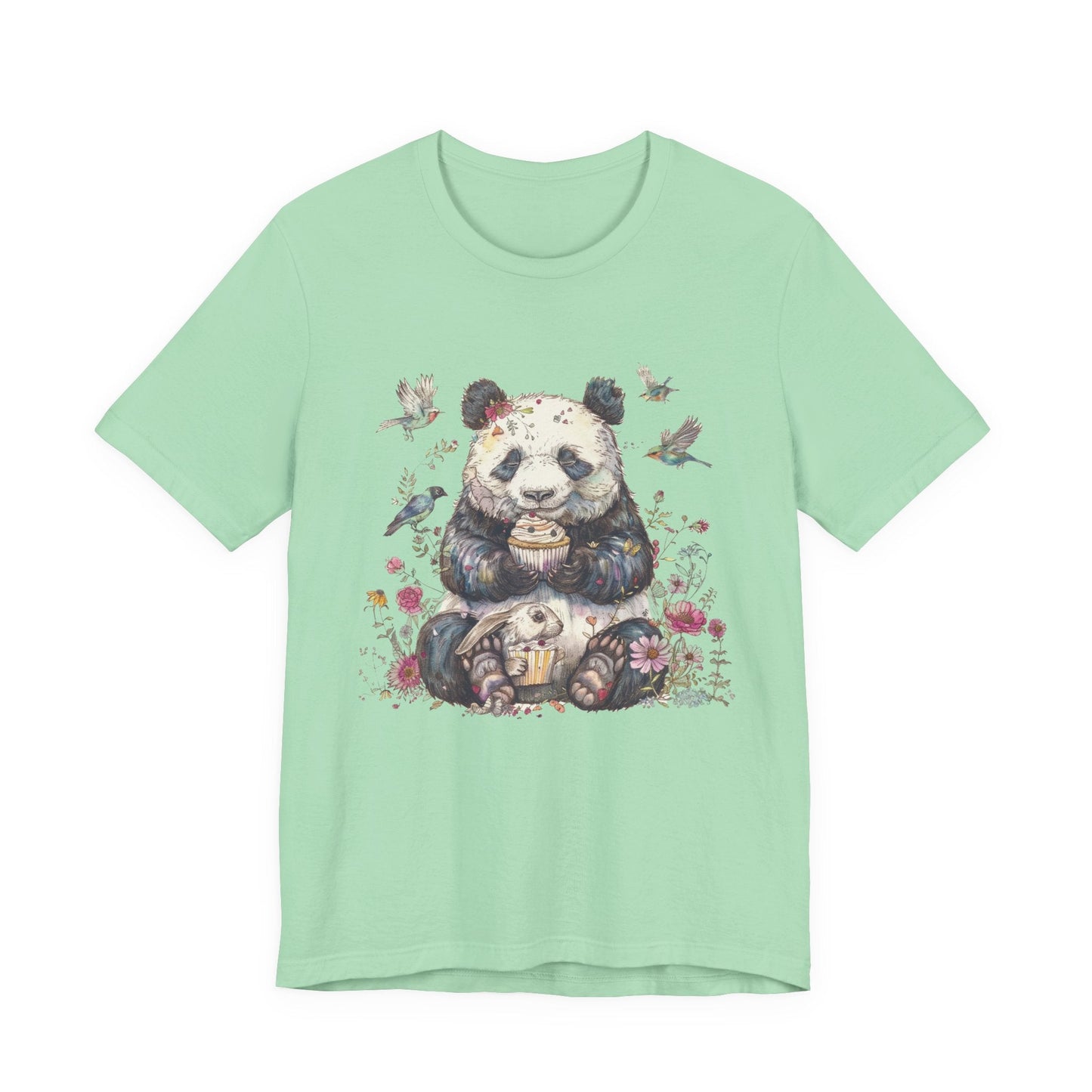 Panda Lover Shirt, Cute Panda Eating Cupcake Shirt - Popbydesign