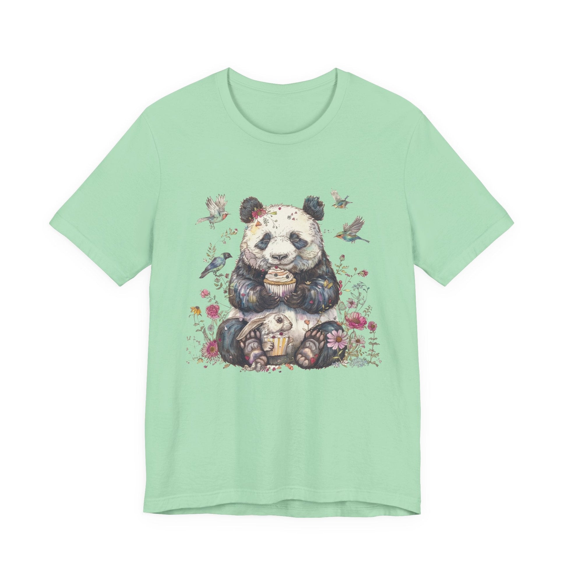 Panda Lover Shirt, Cute Panda Eating Cupcake Shirt - Popbydesign