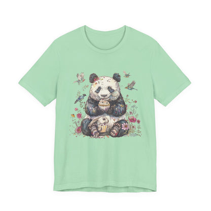 Panda Lover Shirt, Cute Panda Eating Cupcake Shirt - Popbydesign