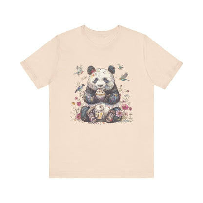Panda Lover Shirt, Cute Panda Eating Cupcake Shirt - Popbydesign
