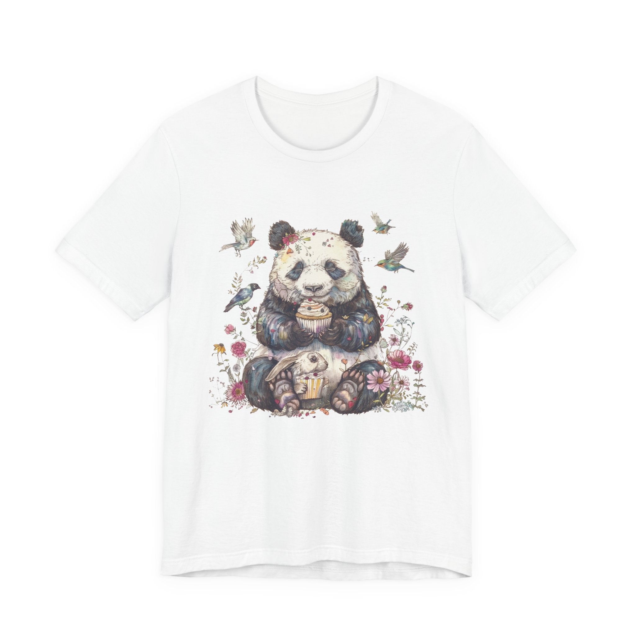 Panda Lover Shirt, Cute Panda Eating Cupcake Shirt by PopCultureByDesign36