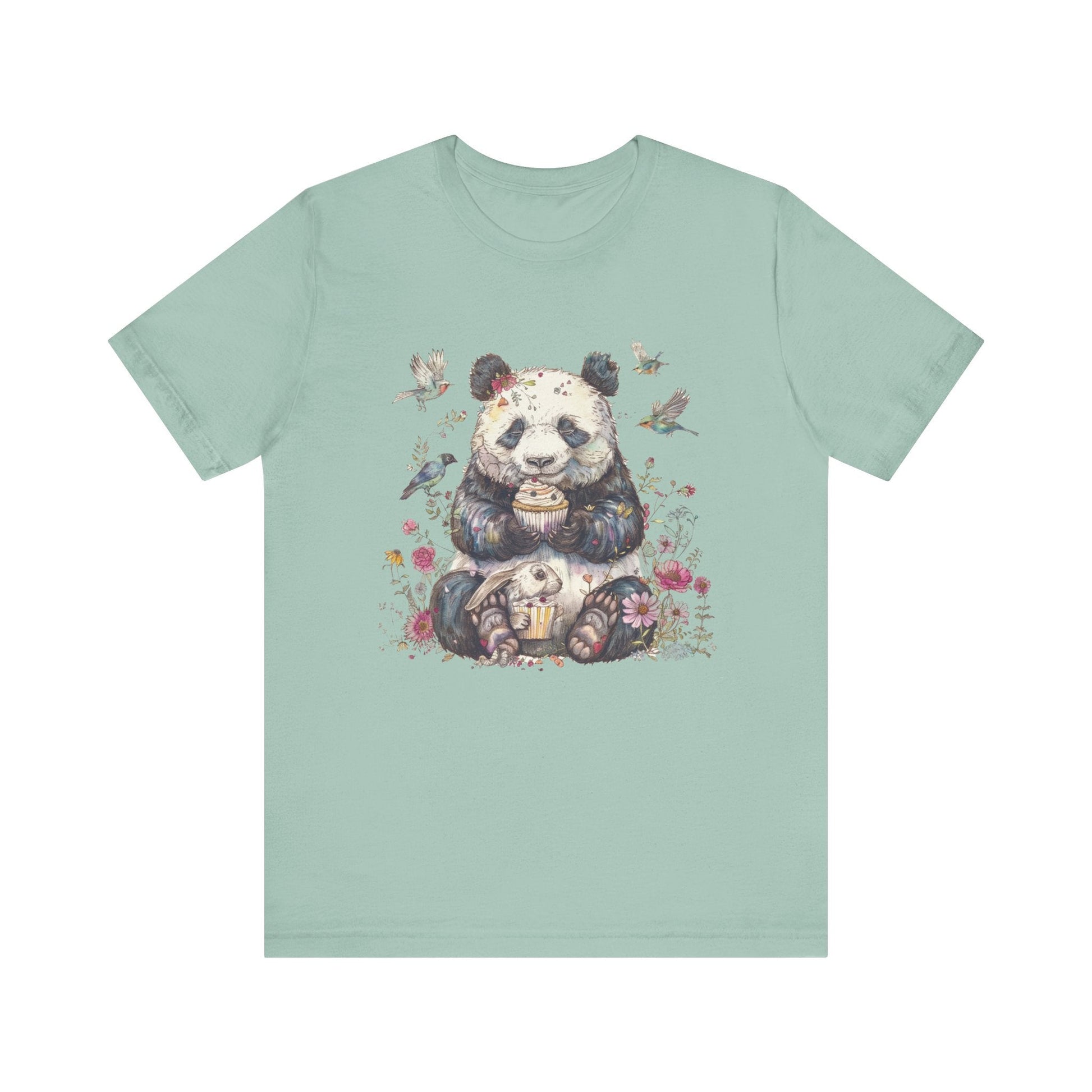 Panda Lover Shirt, Cute Panda Eating Cupcake Shirt - Popbydesign