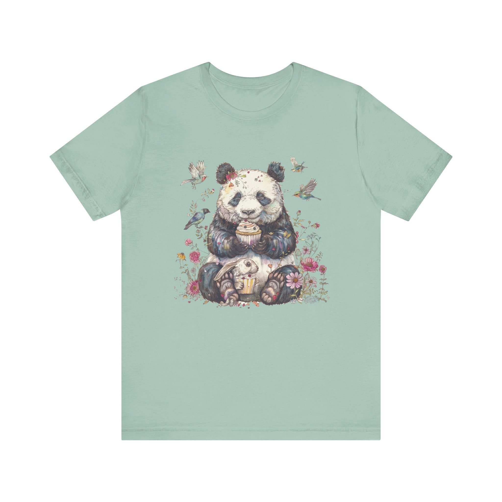 Panda Lover Shirt, Cute Panda Eating Cupcake Shirt by PopCultureByDesign36