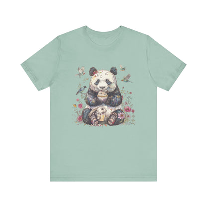 Panda Lover Shirt, Cute Panda Eating Cupcake Shirt - Popbydesign