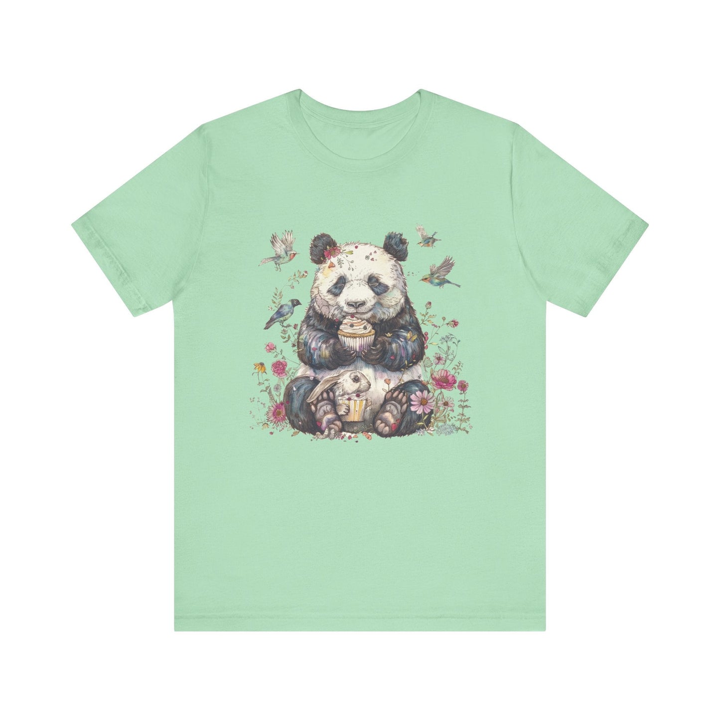 Panda Lover Shirt, Cute Panda Eating Cupcake Shirt - Popbydesign