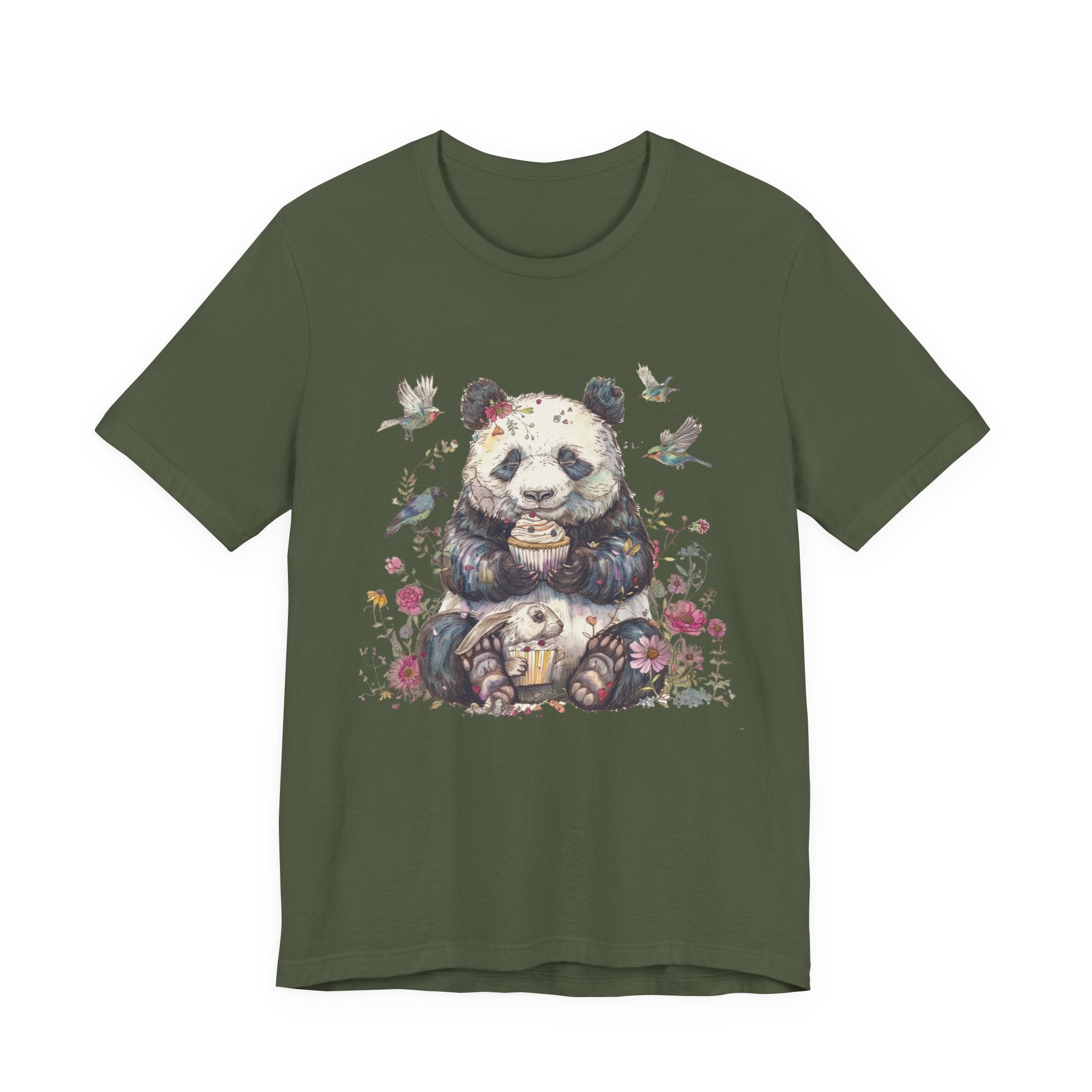 Panda Lover Shirt, Cute Panda Eating Cupcake Shirt by PopCultureByDesign36