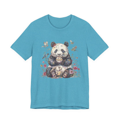Panda Lover Shirt, Cute Panda Eating Cupcake Shirt - Popbydesign