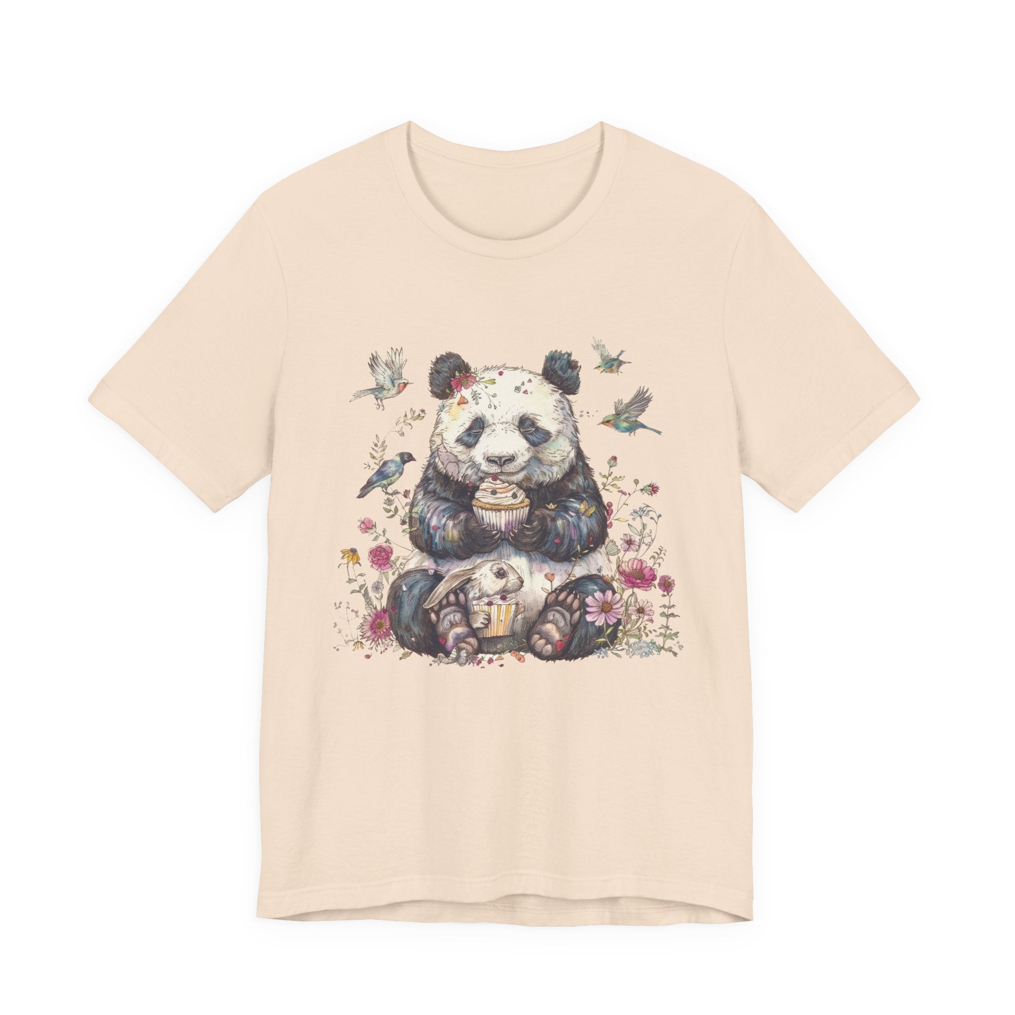 Panda Lover Shirt, Cute Panda Eating Cupcake Shirt by PopCultureByDesign36