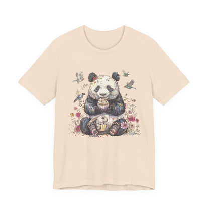Panda Lover Shirt, Cute Panda Eating Cupcake Shirt - Popbydesign
