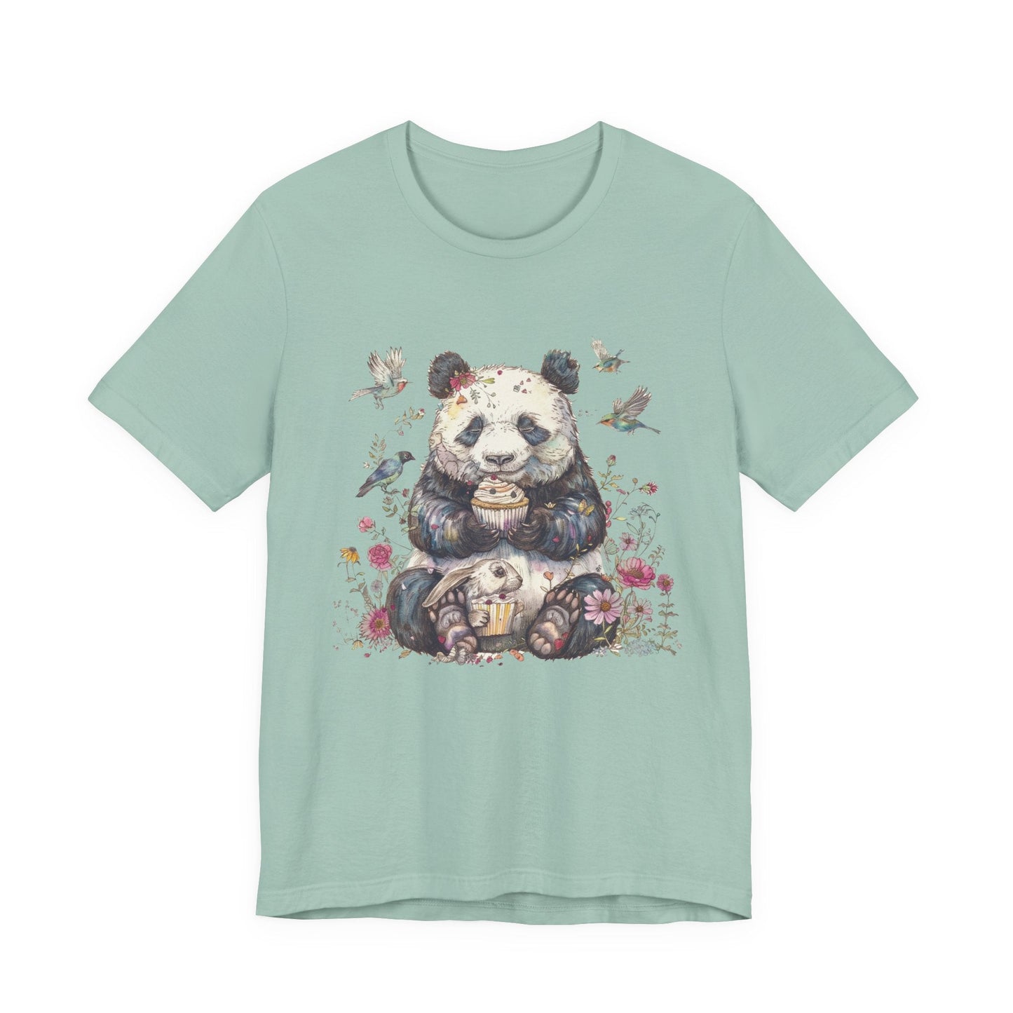 Panda Lover Shirt, Cute Panda Eating Cupcake Shirt - Popbydesign