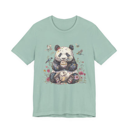 Panda Lover Shirt, Cute Panda Eating Cupcake Shirt - Popbydesign