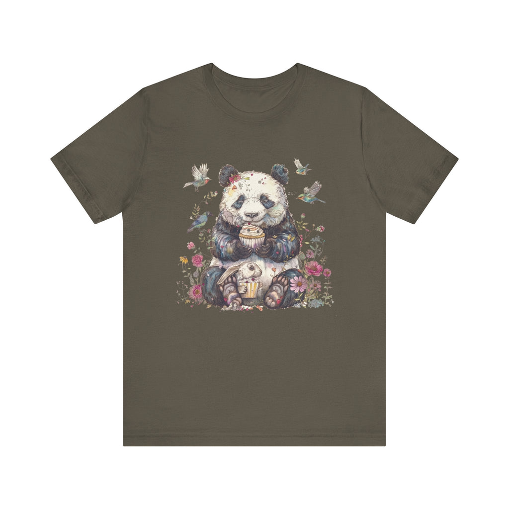 Panda Lover Shirt, Cute Panda Eating Cupcake Shirt by PopCultureByDesign36