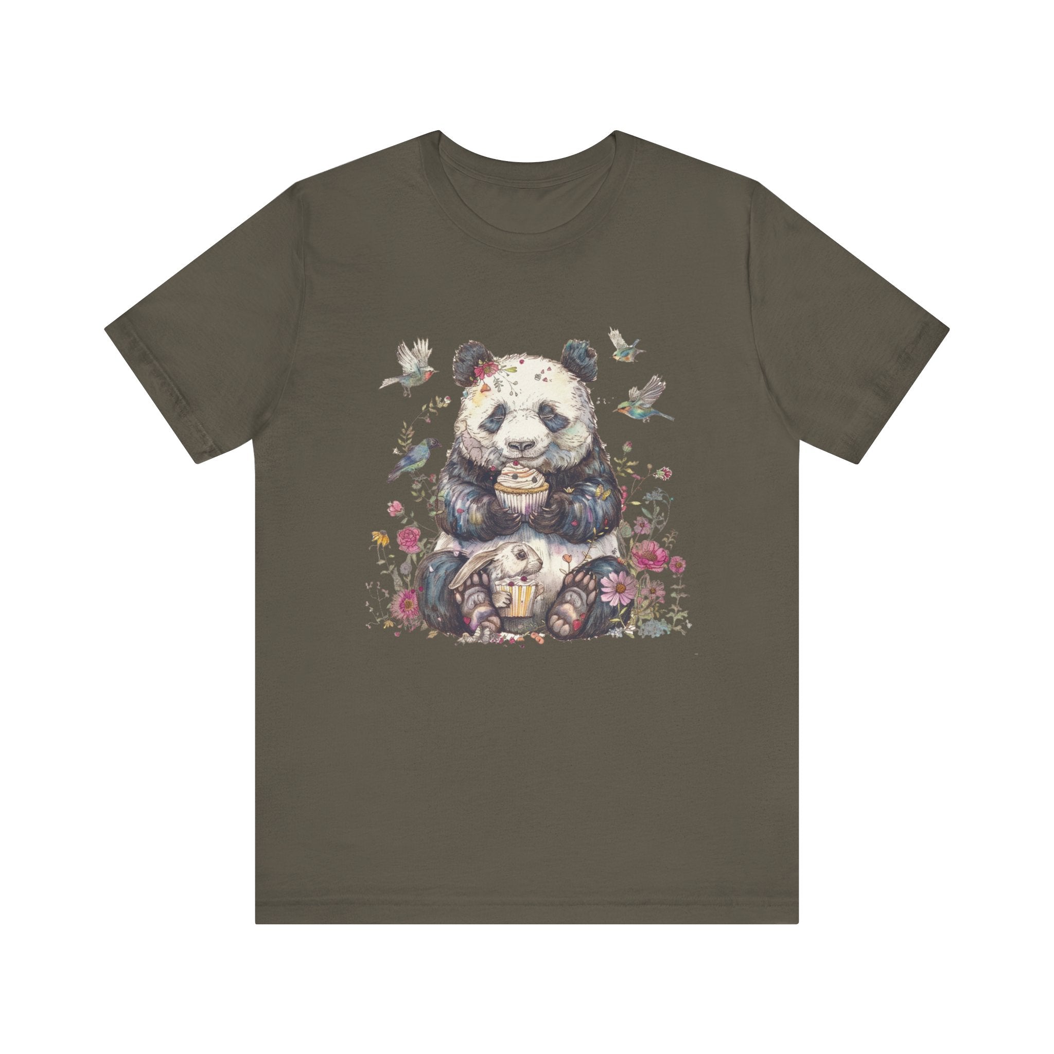 Panda Lover Shirt, Cute Panda Eating Cupcake Shirt by PopCultureByDesign36