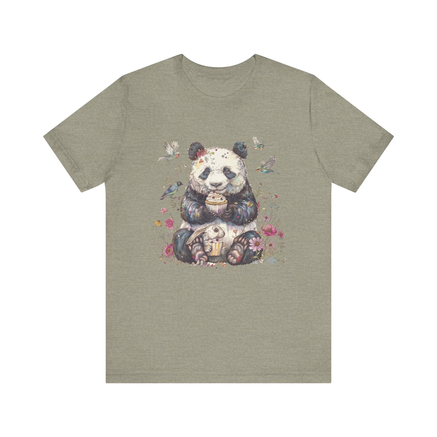 Panda Lover Shirt, Cute Panda Eating Cupcake Shirt - Popbydesign