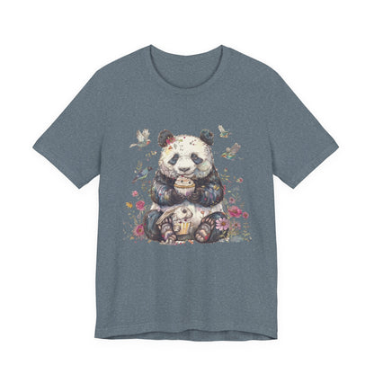 Panda Lover Shirt, Cute Panda Eating Cupcake Shirt - Popbydesign