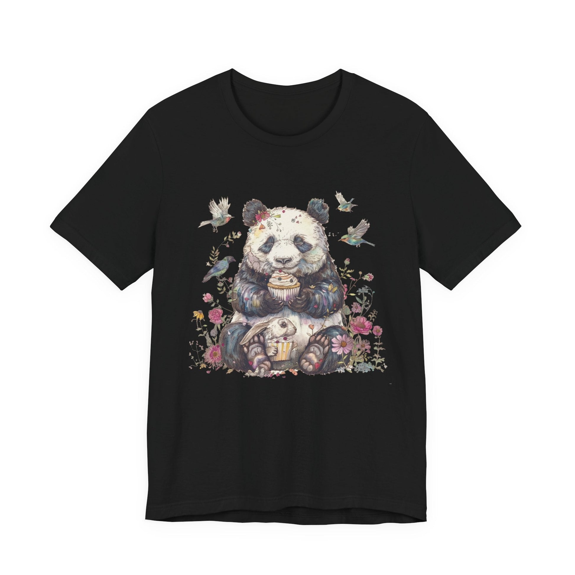 Panda Lover Shirt, Cute Panda Eating Cupcake Shirt - Popbydesign
