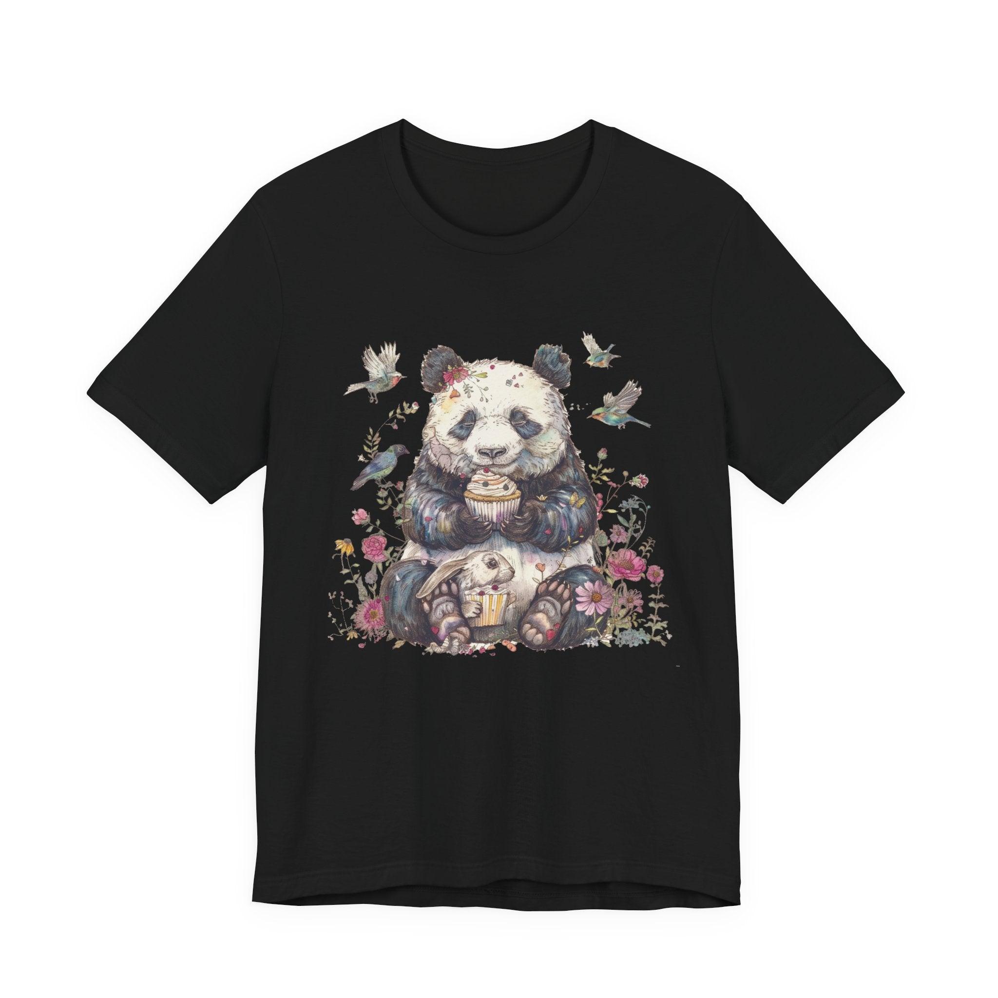 Panda Lover Shirt, Cute Panda Eating Cupcake Shirt by PopCultureByDesign36