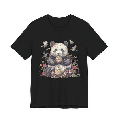 Panda Lover Shirt, Cute Panda Eating Cupcake Shirt - Popbydesign