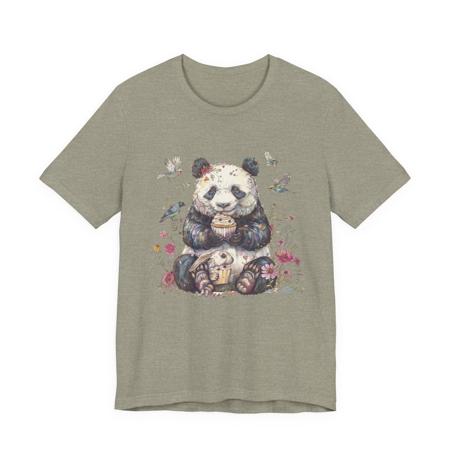 Panda Lover Shirt, Cute Panda Eating Cupcake Shirt - Popbydesign