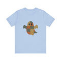 Patchwork Ghost Tee, Ghost Patchwork Halloween Shirt, Boho Ghost Shirt by PopCultureByDesign36