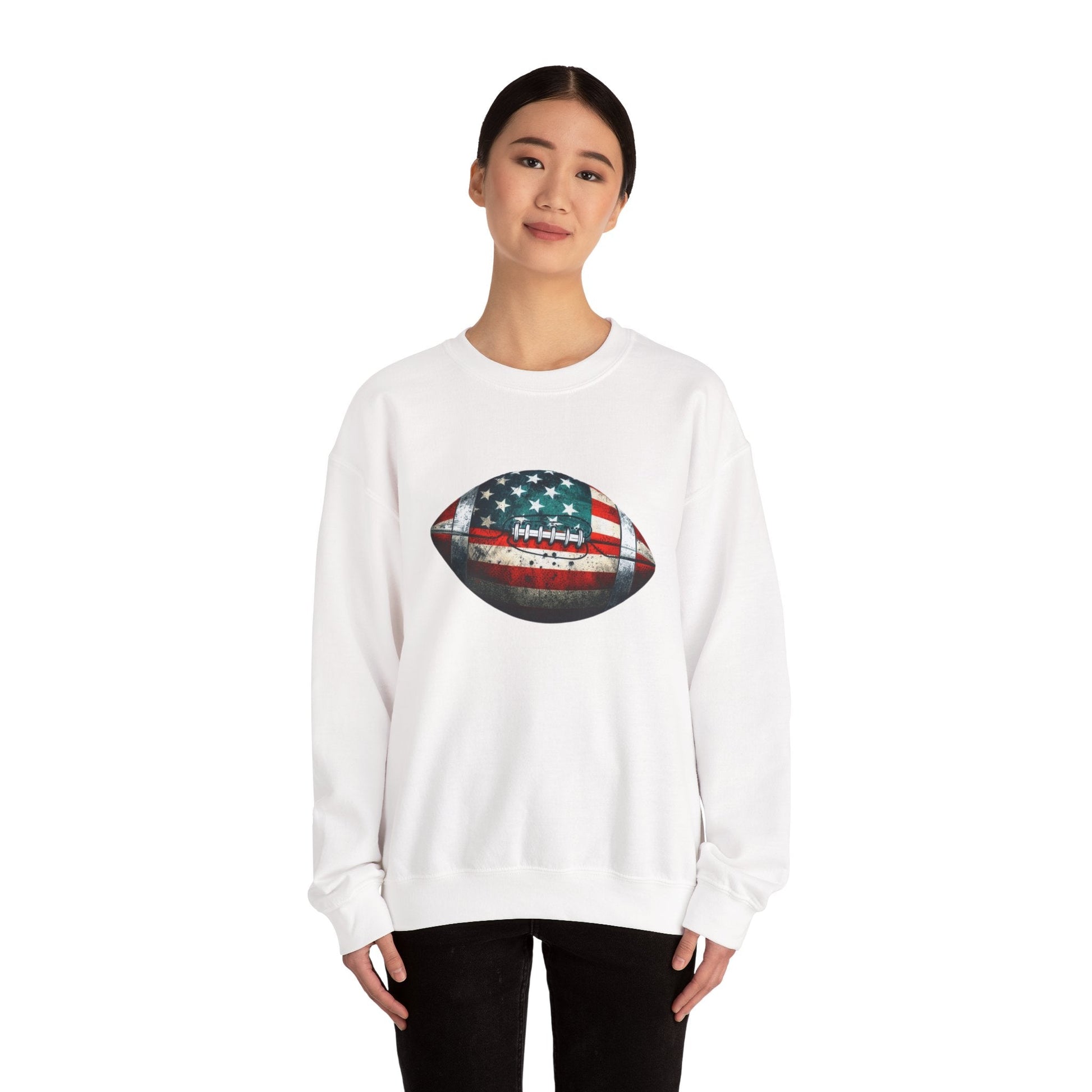 Patriotic Football Sweatshirt, Gameday Sweatshirt, Football - Popbydesign