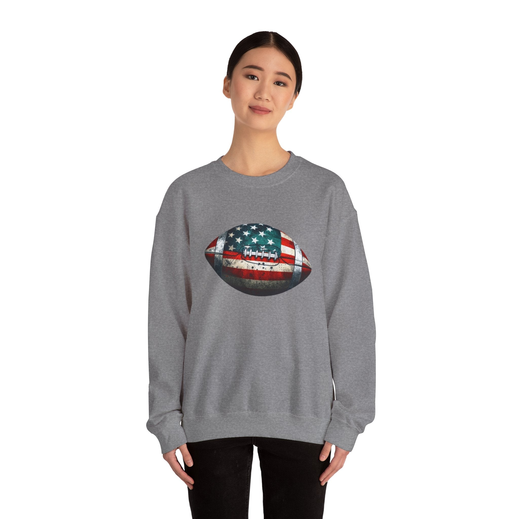 Patriotic Football Sweatshirt, Gameday Sweatshirt, Football by PopCultureByDesign36