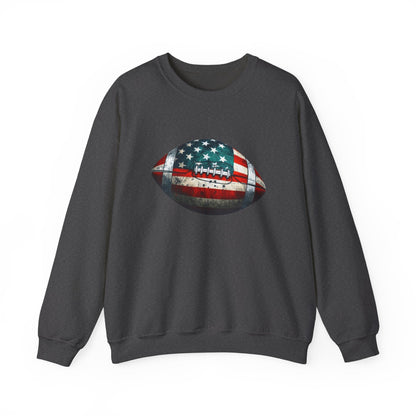 Patriotic Football Sweatshirt, Gameday Sweatshirt, Football - Popbydesign