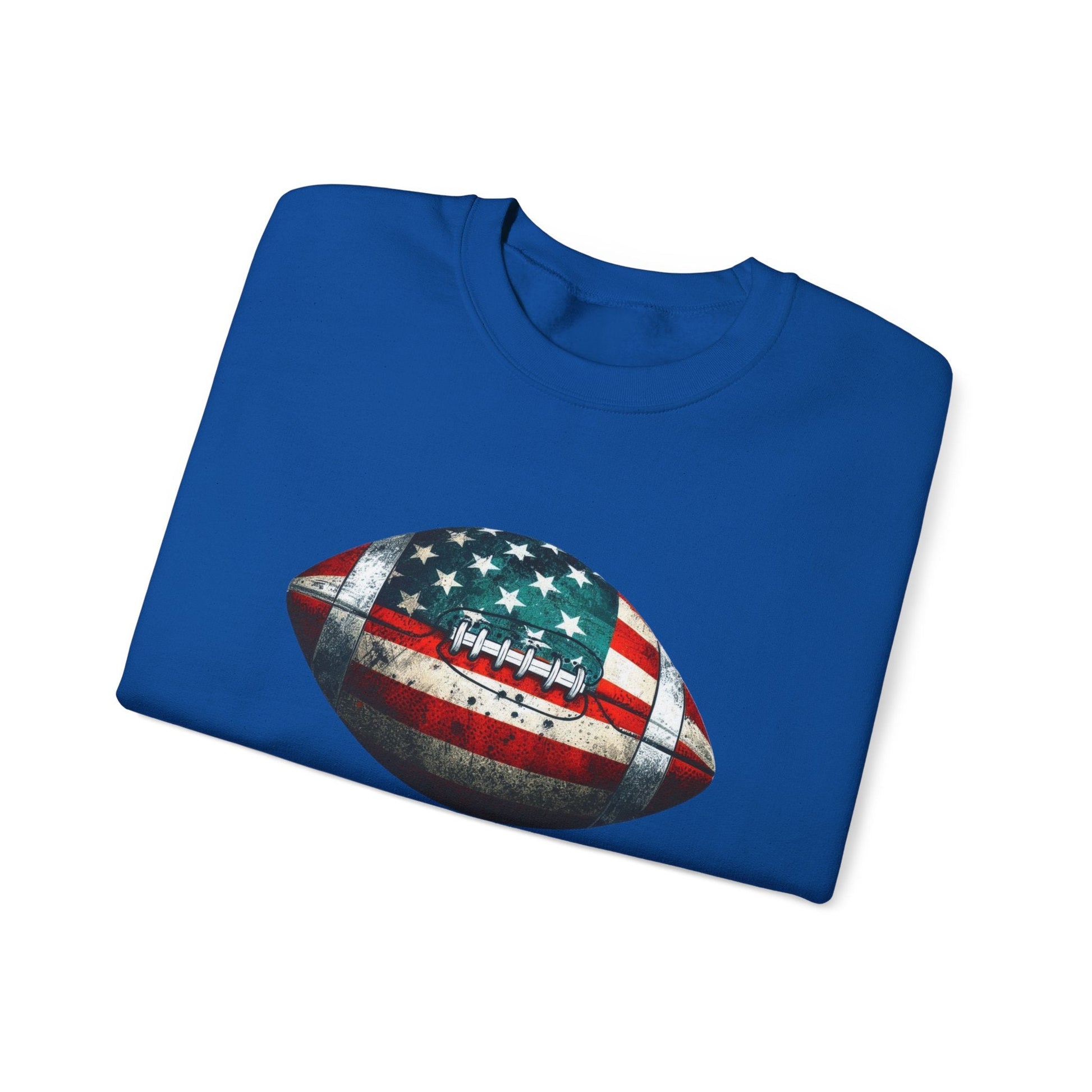 Patriotic Football Sweatshirt, Gameday Sweatshirt, Football - Popbydesign