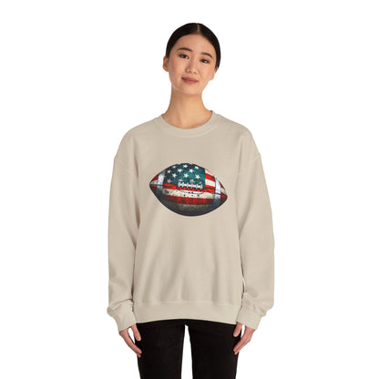 Patriotic Football Sweatshirt, Gameday Sweatshirt, Football - Popbydesign