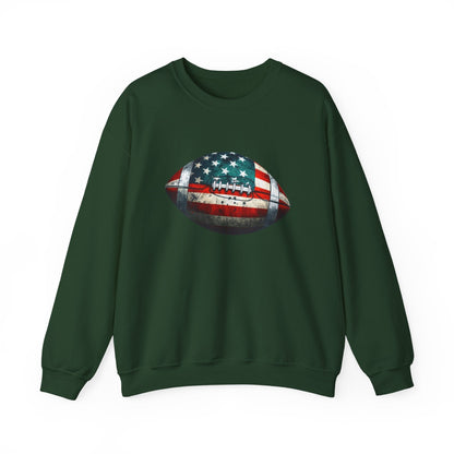 Patriotic Football Sweatshirt, Gameday Sweatshirt, Football - Popbydesign