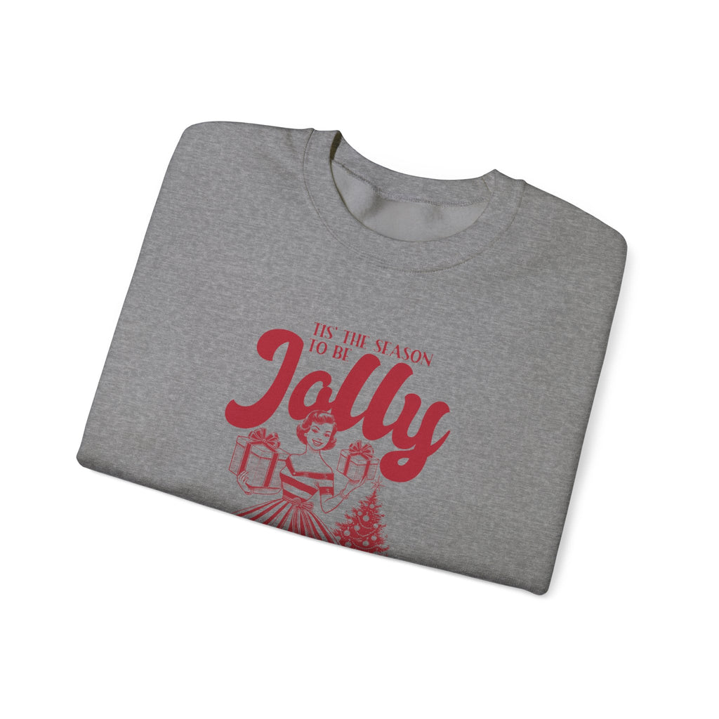 Pin Up Girl Christmas, Christmas Jolly, Christmas Sweatshirt by PopCultureByDesign36