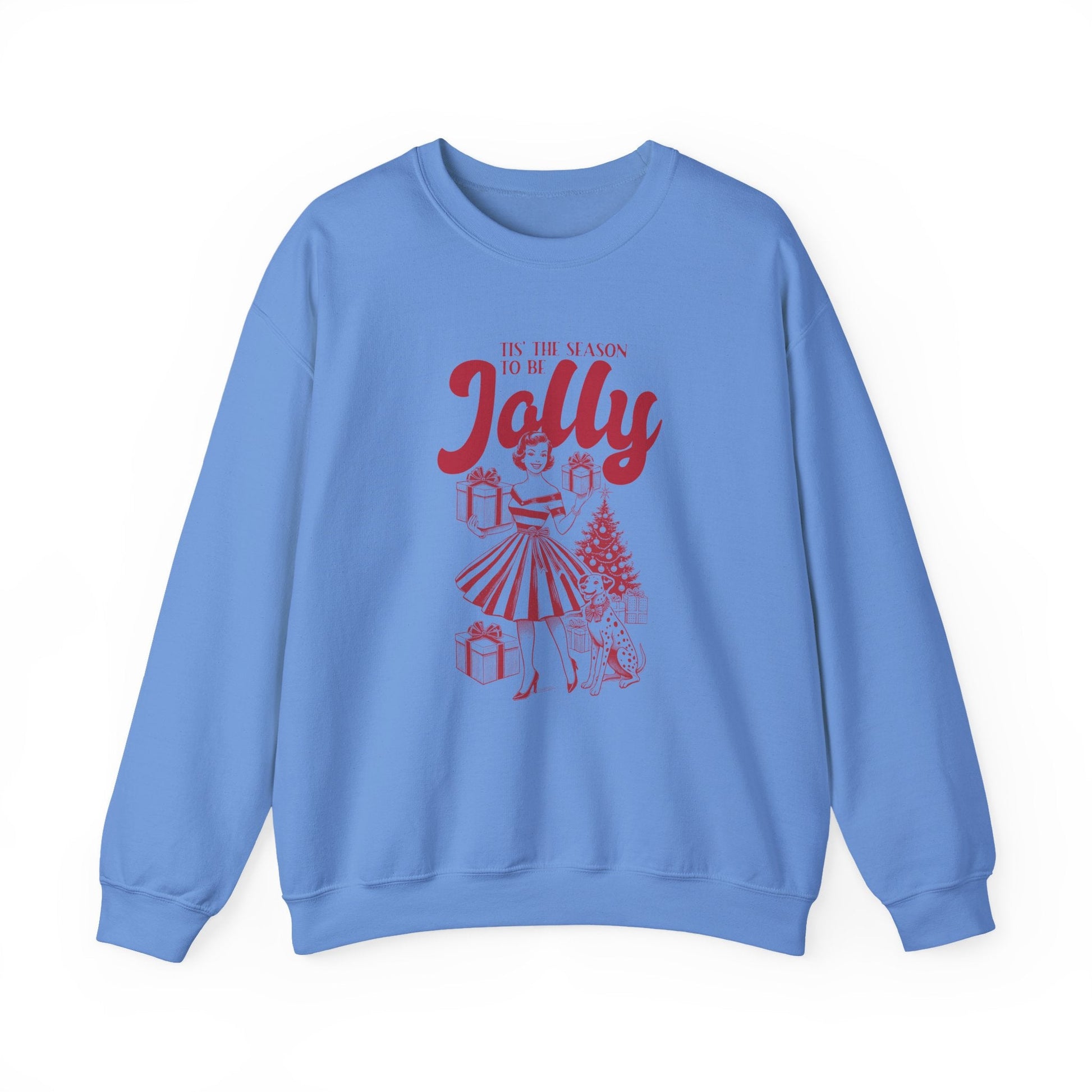 Pin Up Girl Christmas, Christmas Jolly, Christmas Sweatshirt - Popbydesign