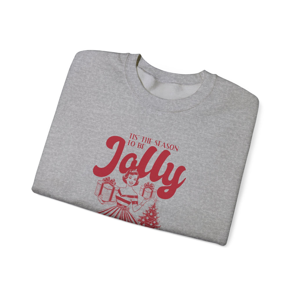 Pin Up Girl Christmas, Christmas Jolly, Christmas Sweatshirt by PopCultureByDesign36