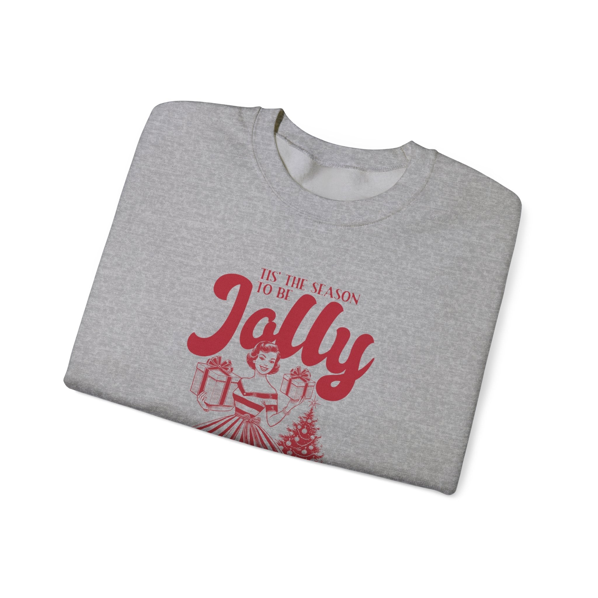 Pin Up Girl Christmas, Christmas Jolly, Christmas Sweatshirt by PopCultureByDesign36