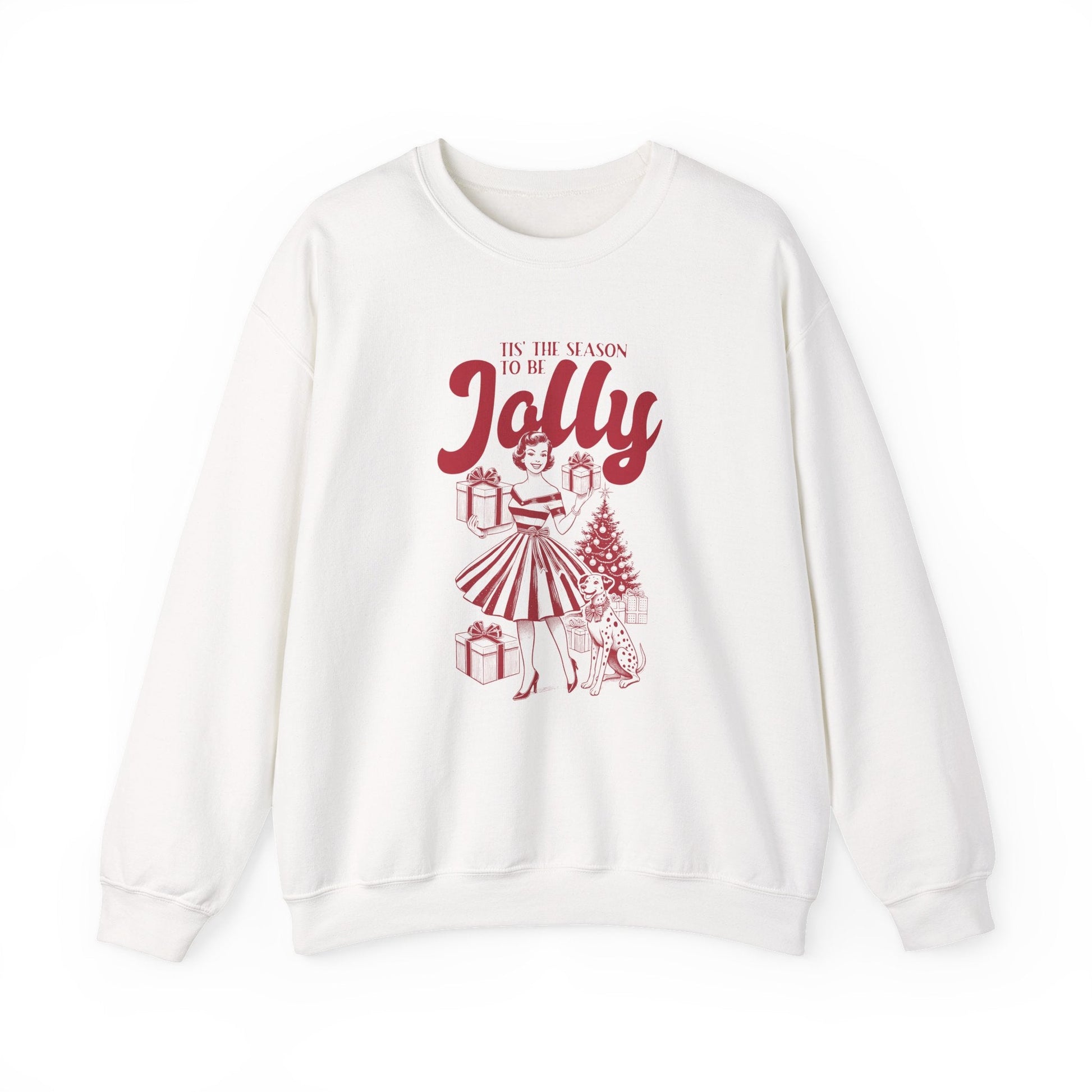 Pin Up Girl Christmas, Christmas Jolly, Christmas Sweatshirt - Popbydesign