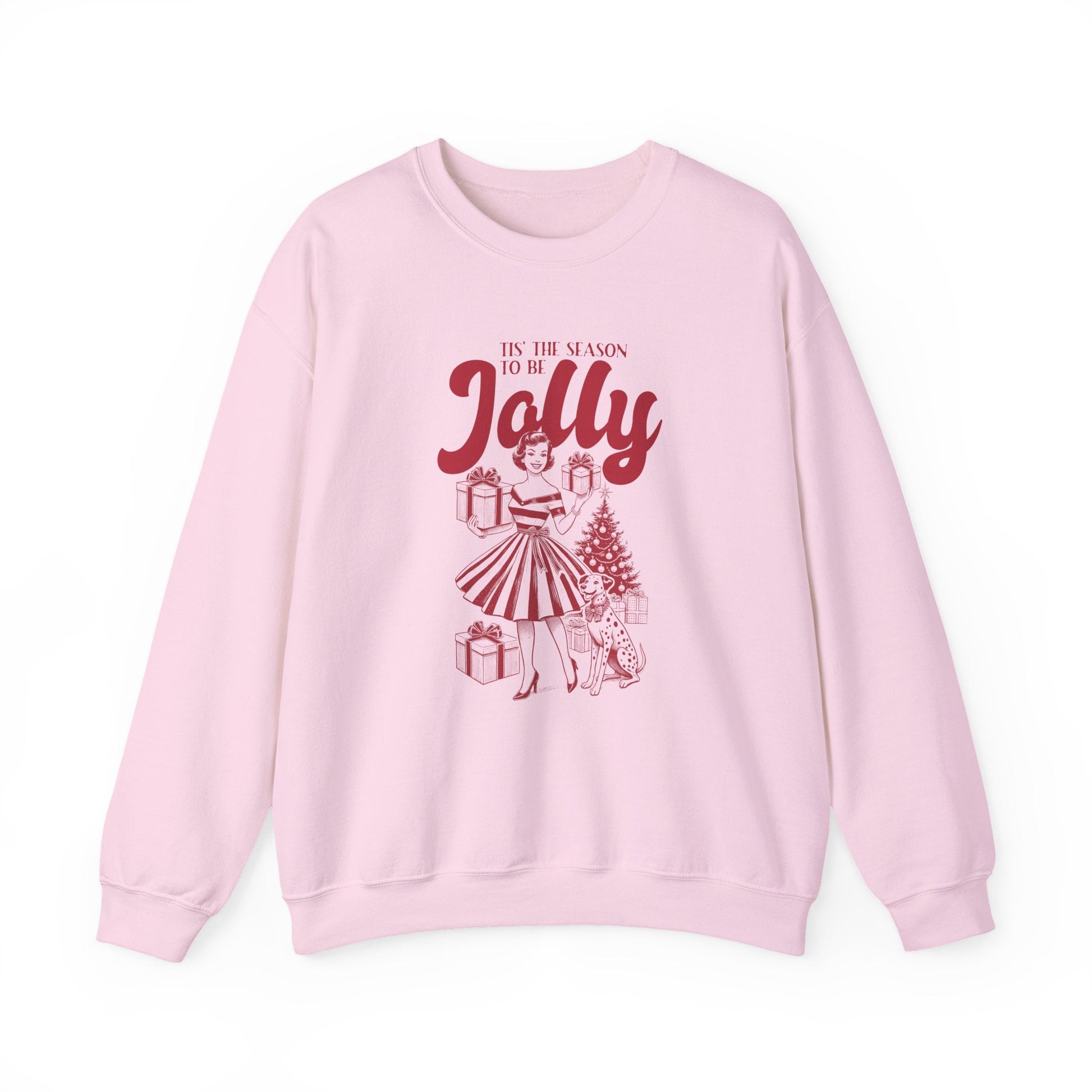 Pin Up Girl Christmas, Christmas Jolly, Christmas Sweatshirt - Popbydesign