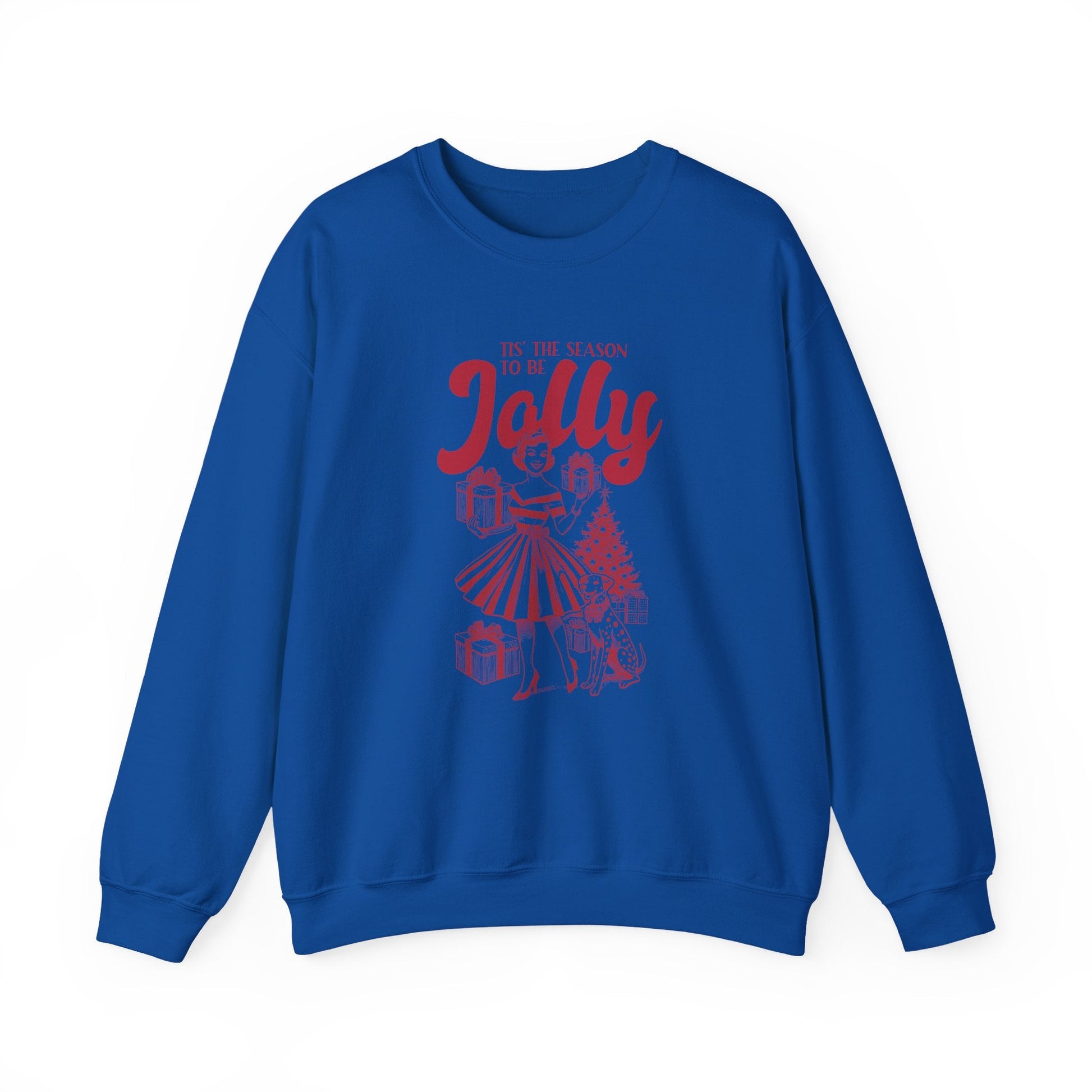 Pin Up Girl Christmas, Christmas Jolly, Christmas Sweatshirt - Popbydesign
